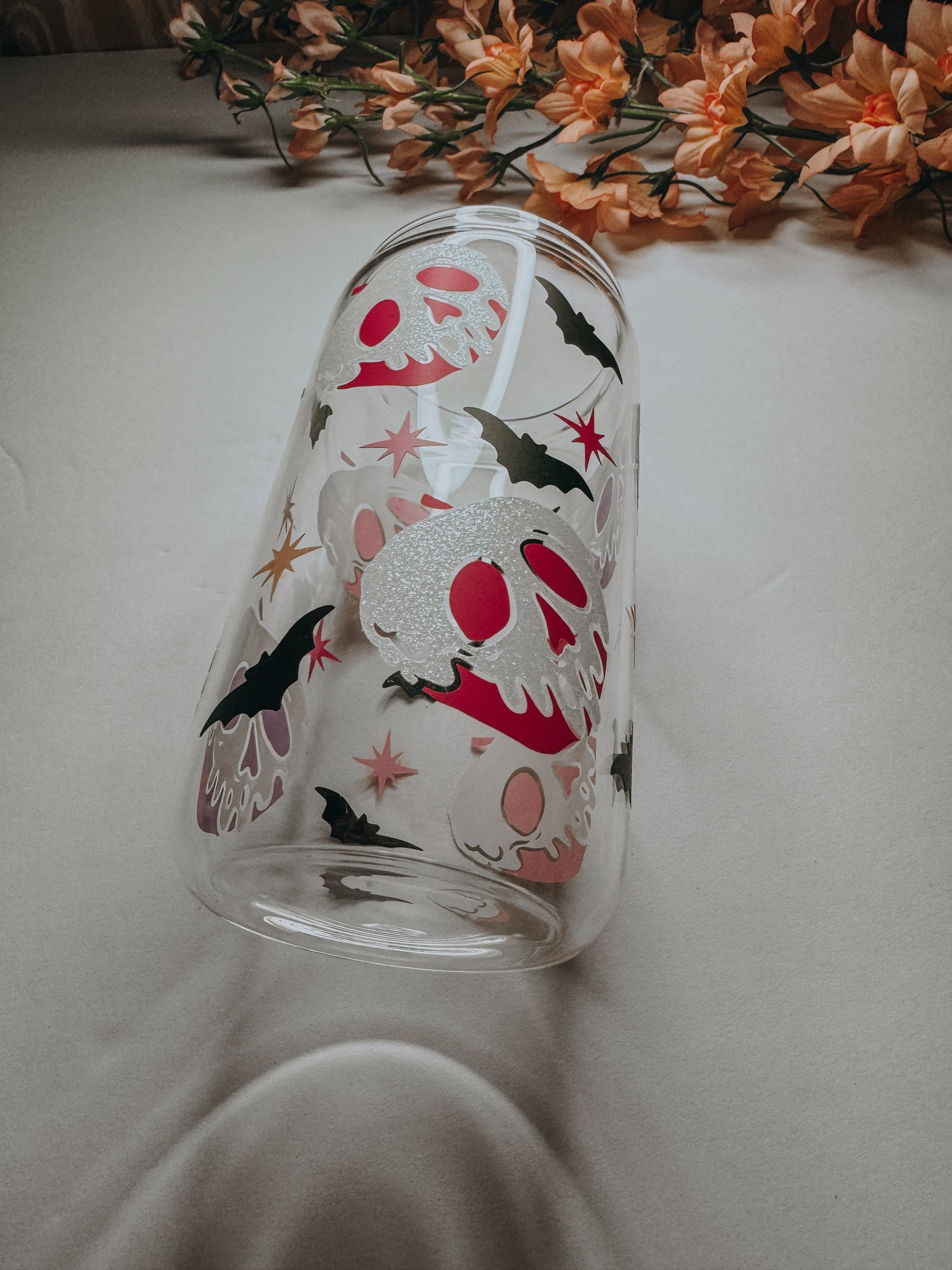 Girly poison apple can glass