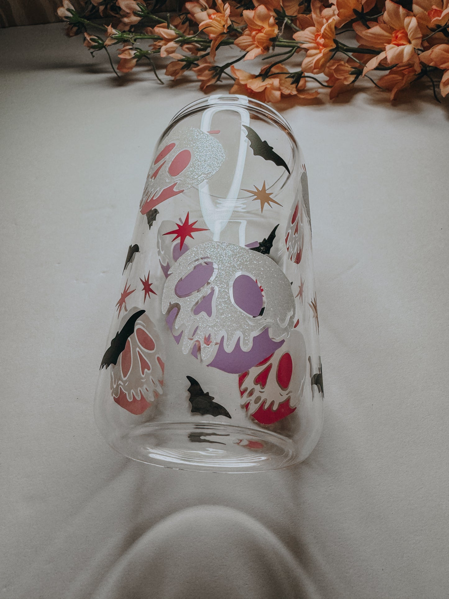 Girly poison apple can glass